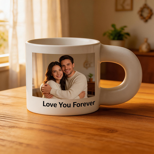 Custom Photo Coffee Mug Gift For Him Her Couples Office Mugs