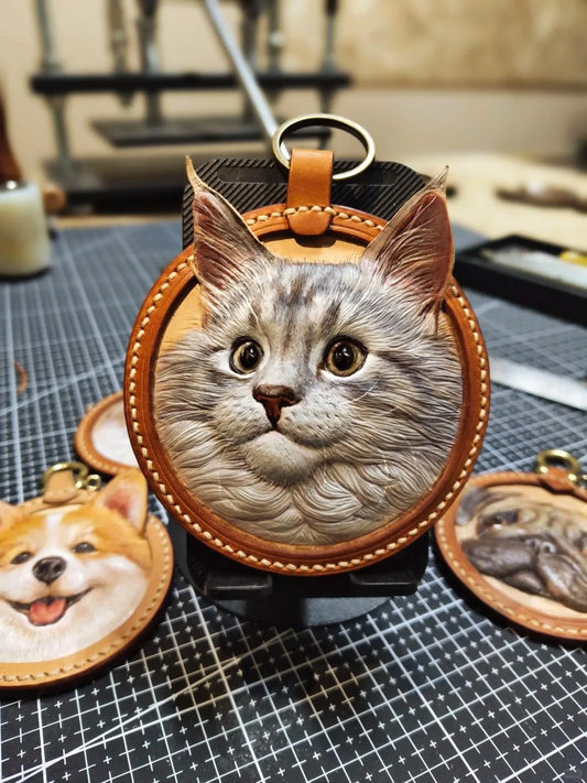 Custom Pet Leather Carving Art – Turn Your Pet Into Timeless Leather Art