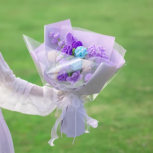 Chenille Stem Flower Bouquet Handmade🌸